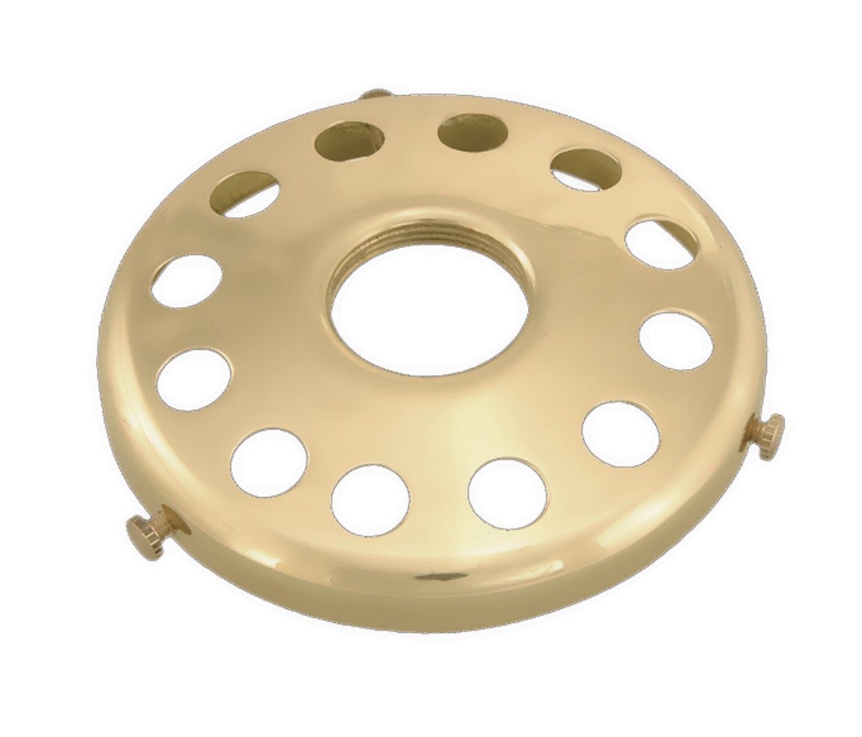 B&P Lamp® 4" Fitter, Screw-On Uno Type Shade Holder, Unfinished Brass
