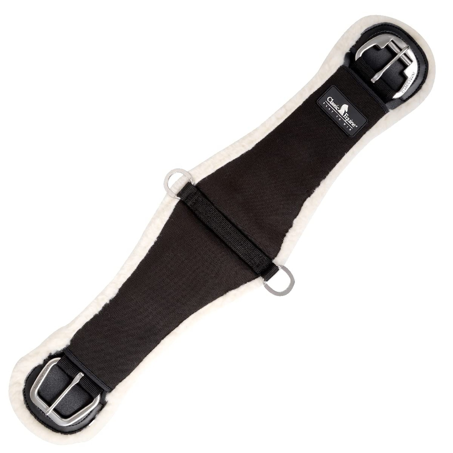 Classic Equine Sensorflex Fleece Roper Cinch, Size: 32 (FCINCH18R32) Black