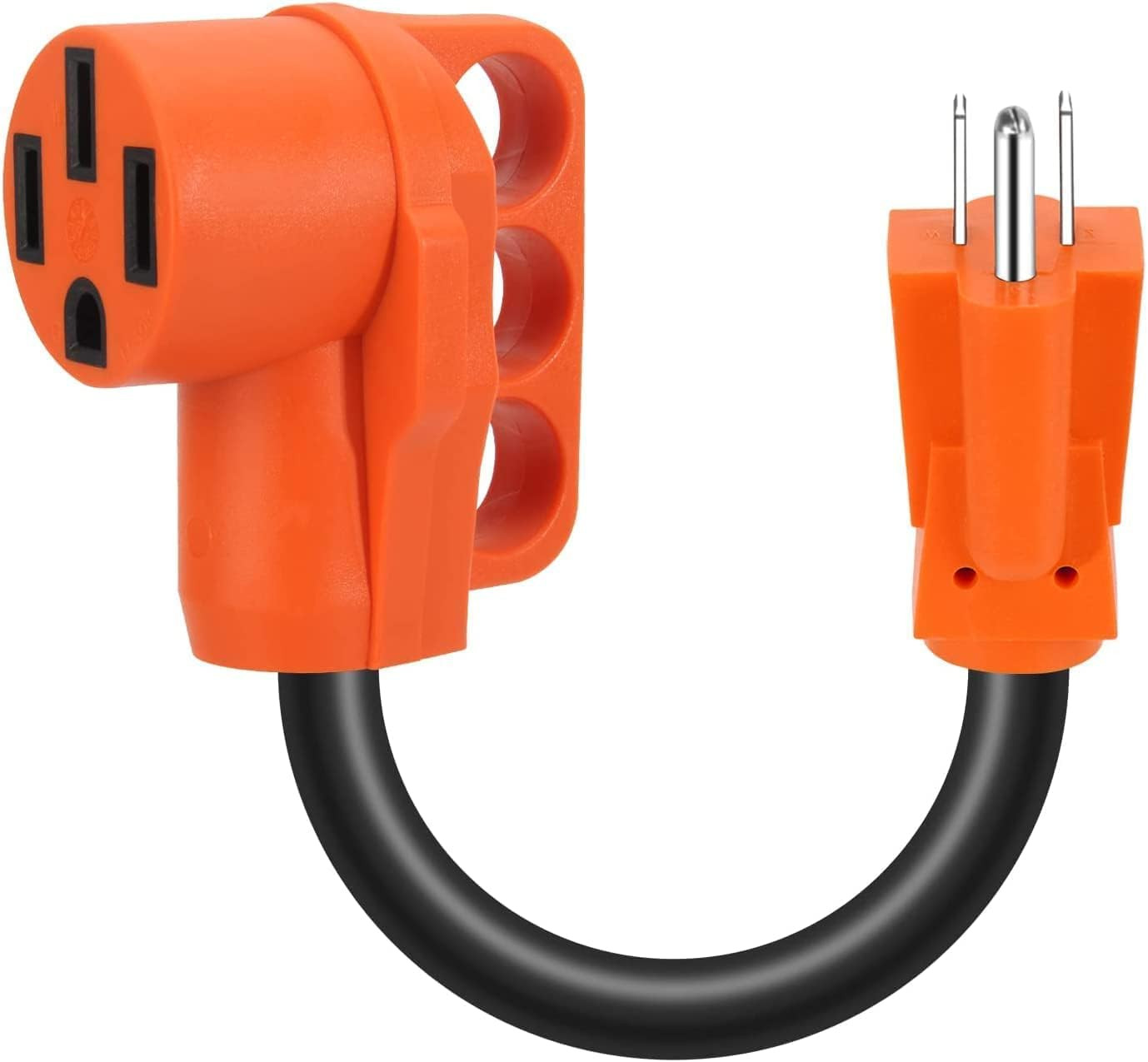 15 Amp to 50 Amp RV Power Adapter, 5-15P Male to 14-50R Female Adapter Pow