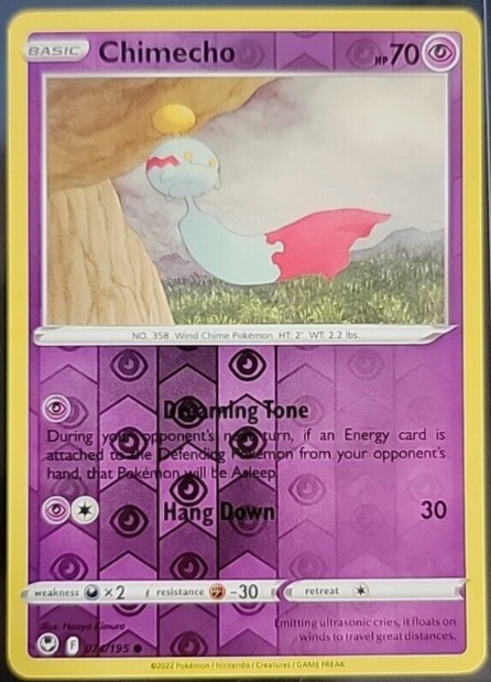 Pokemon - Chimecho - 074/195 - Reverse Holo - Silver Tempest - NM/M