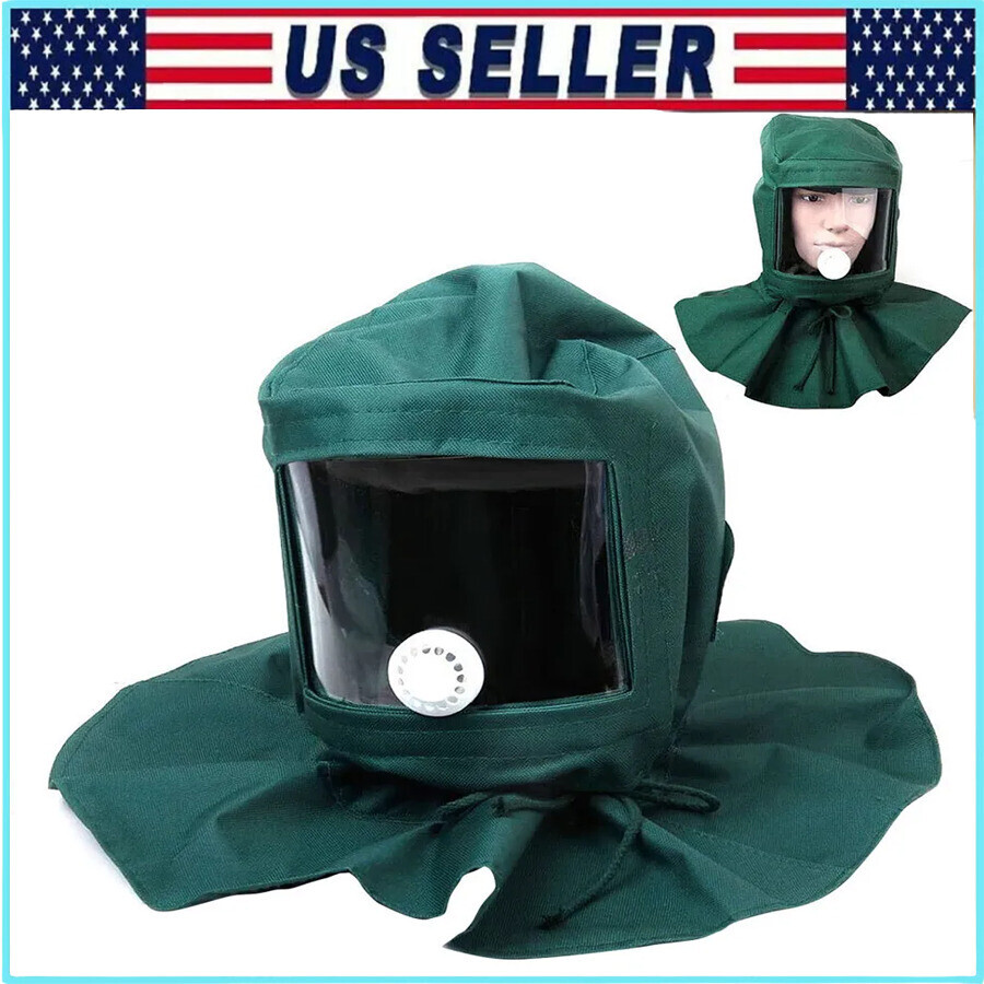 Sand Blasting Hood Cap Anti Wind Sandblaster Tools Dust Protective Face Shield