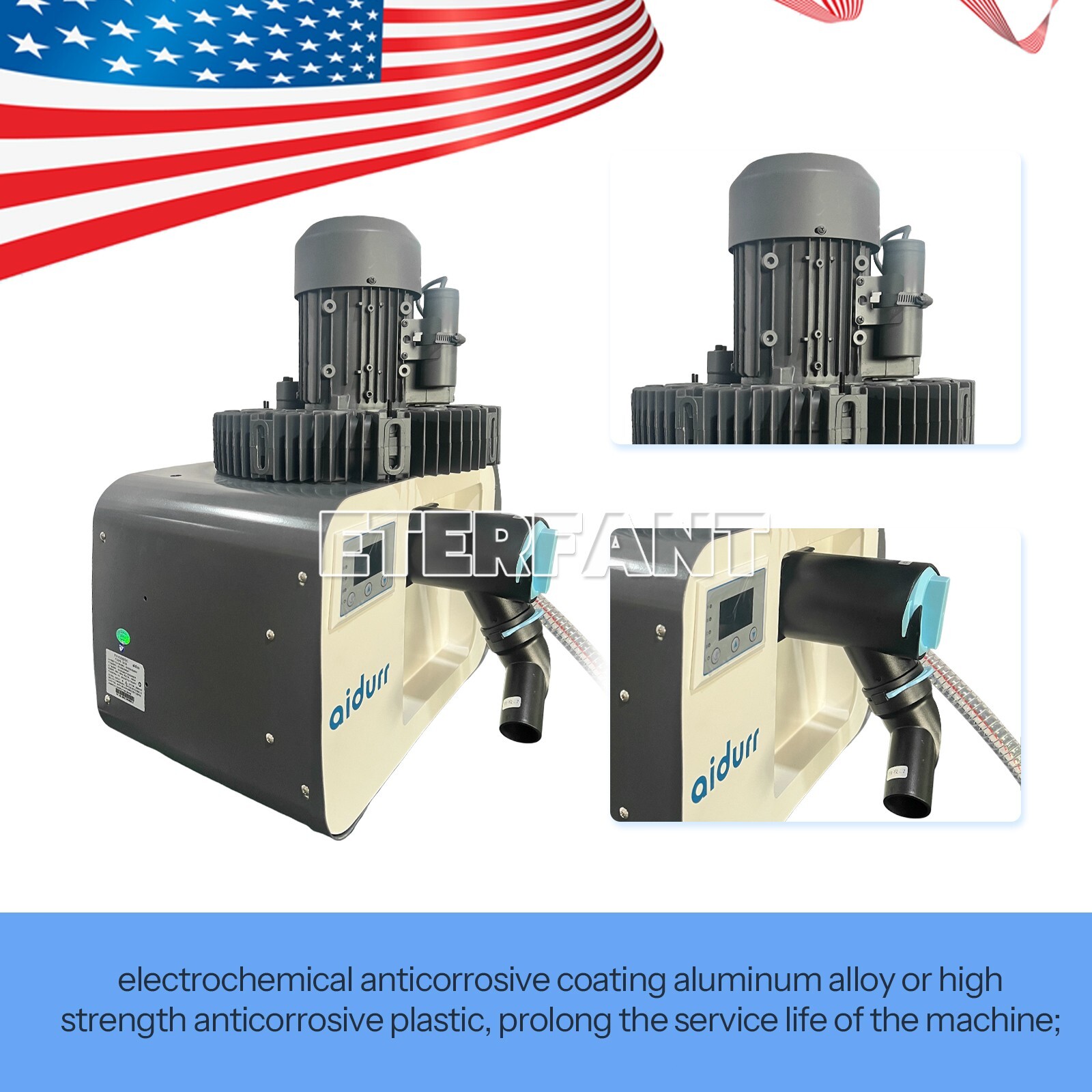 Dental Electric Suction Machine Vacuum System Semi-Dry Type Support 4-6 Chairs