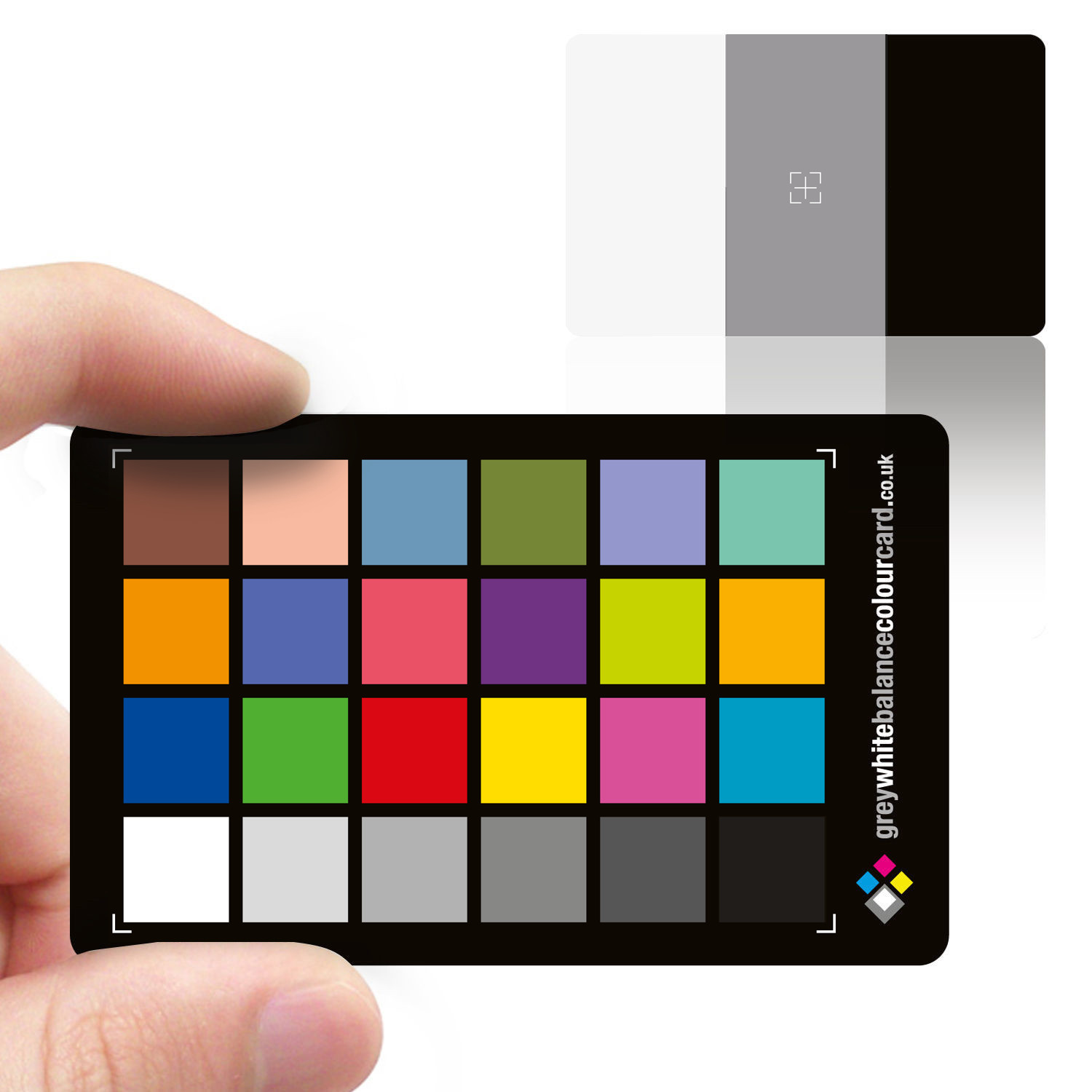 Grey White Balance Colour Card 24 : Two:3x2  Credit Card Size - For closeup work