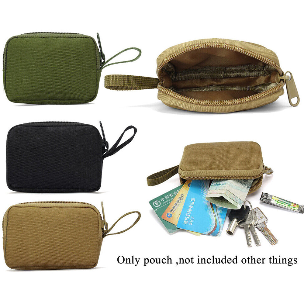 outdoor Pouch EDC Waterproof Hanging Waist Bag Portable Keys/Card Bag for Men