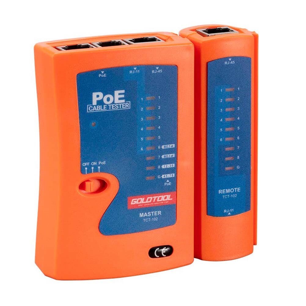 Telephone Network LAN Cable Wire Tester & PoE Finder Combo Tool RJ45 RJ11 RJ12