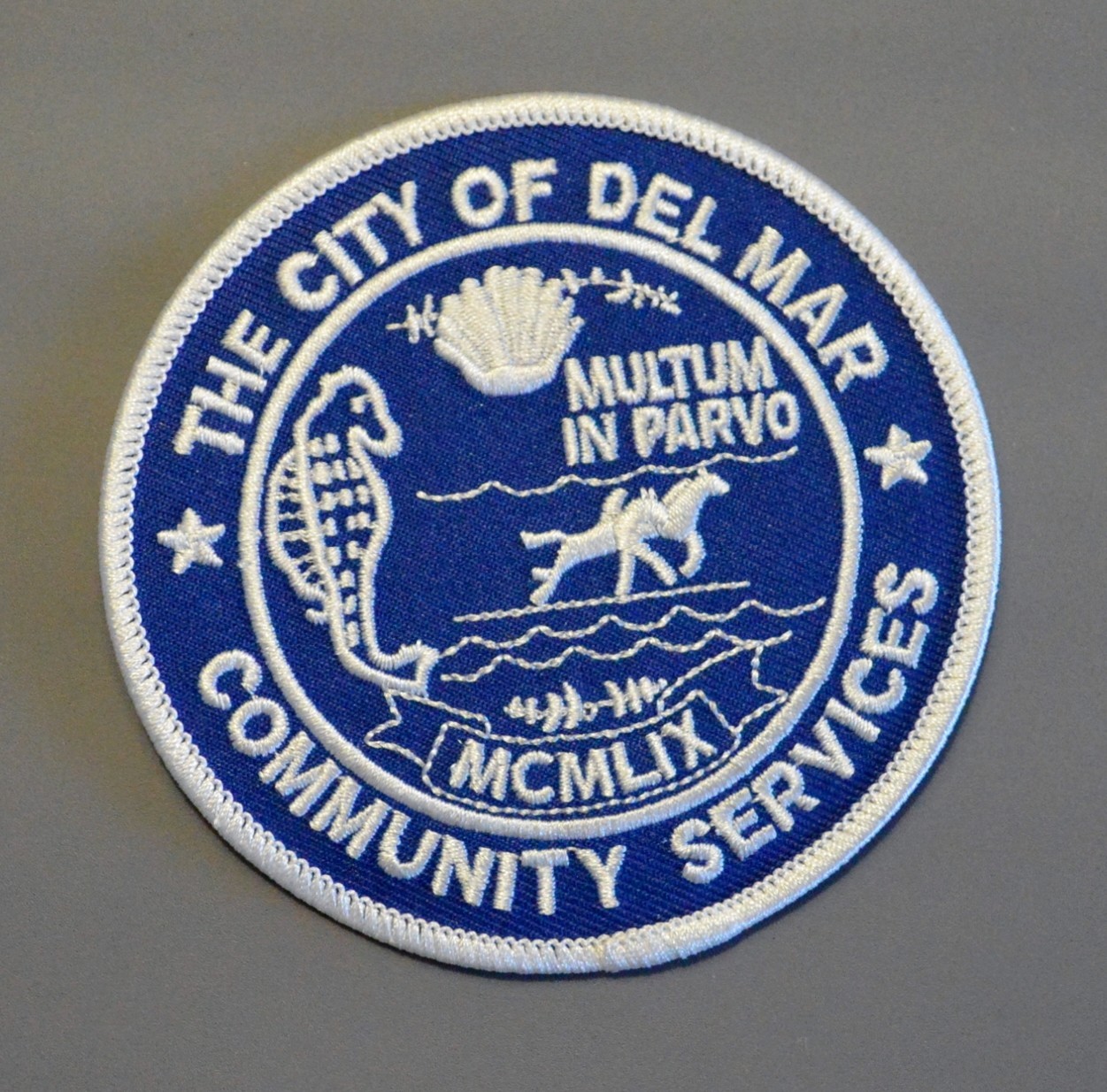 Del Mar Community Services (Not Police) Patch ++ Mint San Diego County CA