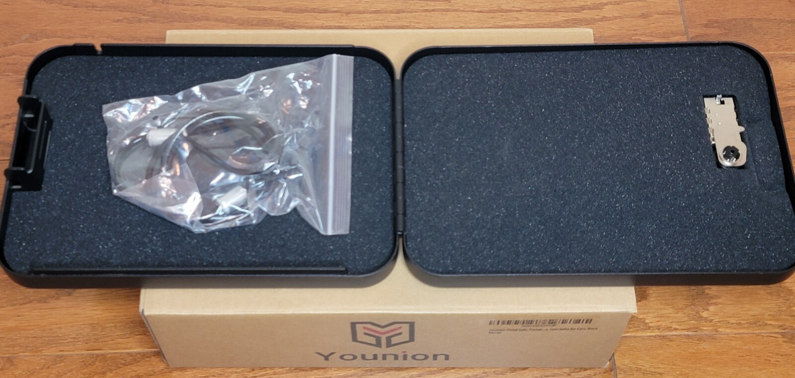 Younion Pistol Safe Portable Travel Gun Safe Handgun Lock Box
