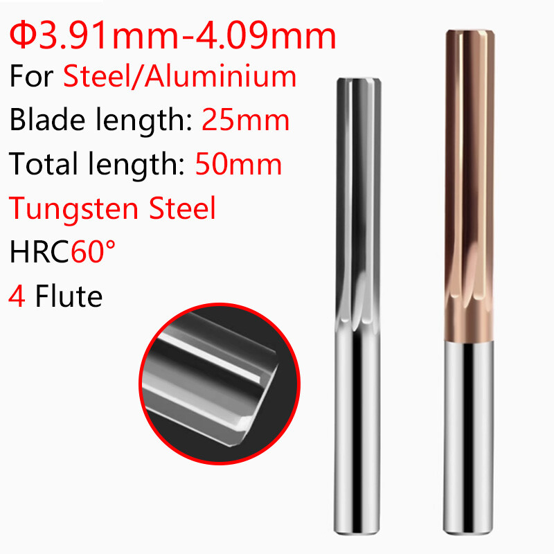 Ф5.91mm-6.09mm HRC60° Carbide Chucking Reamer Cutting Tools For Steel/Aluminium