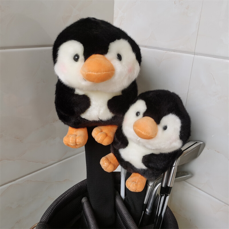 Penguin Golf Wood Head Covers Driver Fairway Woods Club Plush Protector