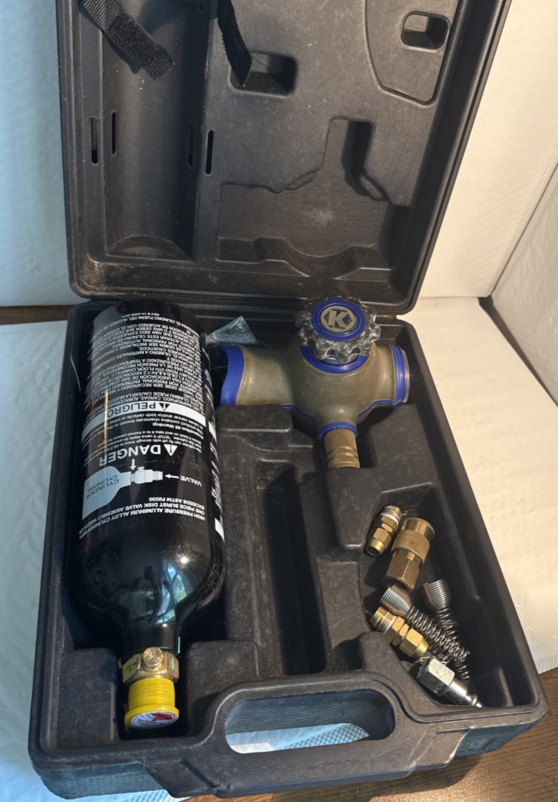 kobalt air regulator kit 0082384 Air Tank Portable Case paintball hose hook up