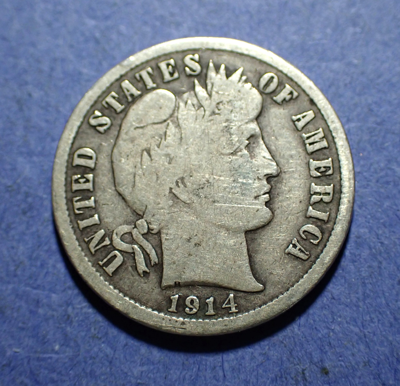 1914-S Barber Dime  G/VG