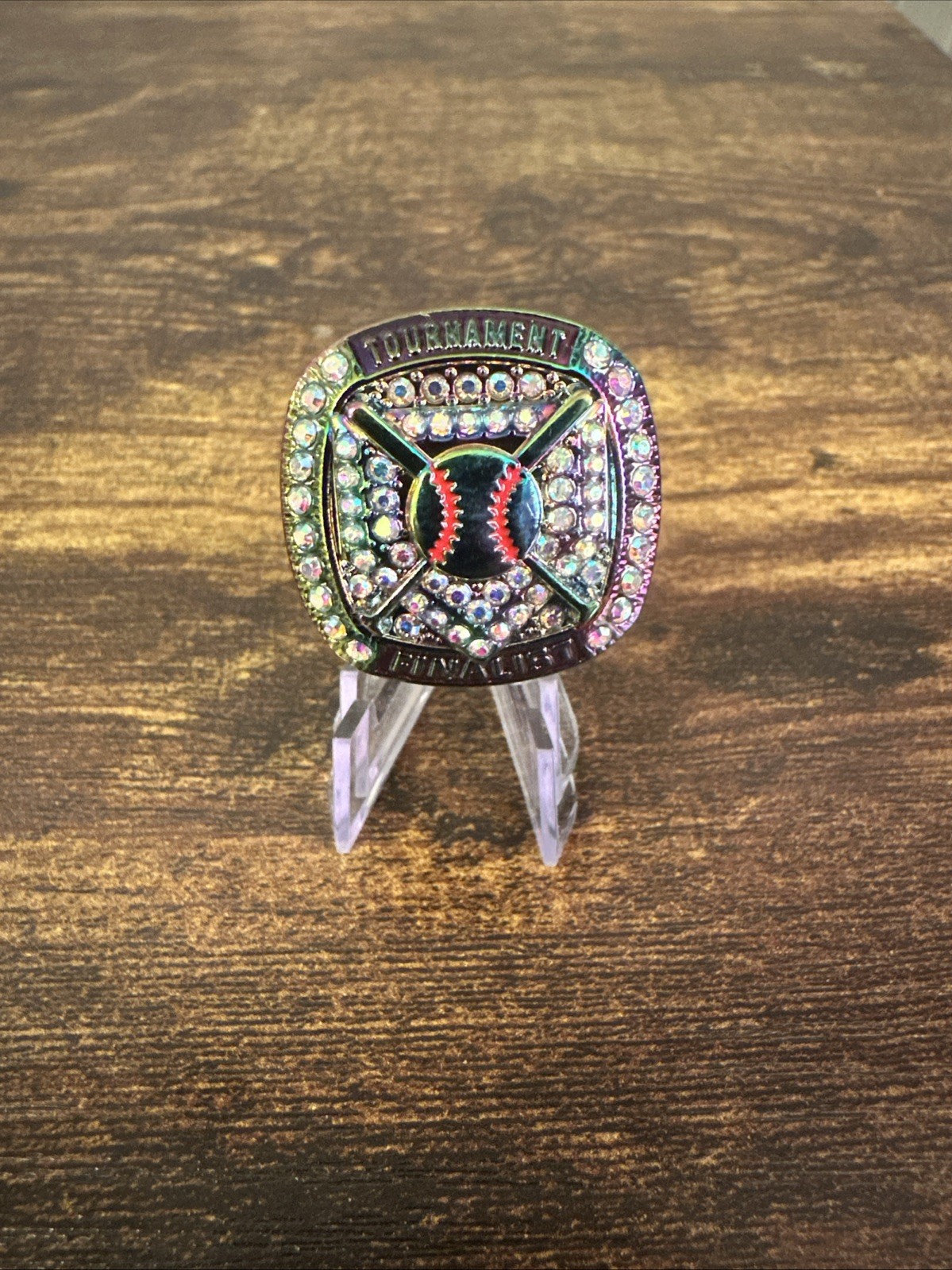 Tournament Finalist Ring Iridescent Purple, Blue, Green