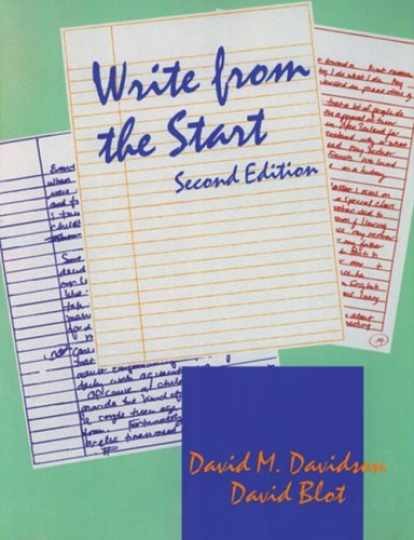 Write from the Start (Second - Paperback, by David M. Davidson; - Very Good