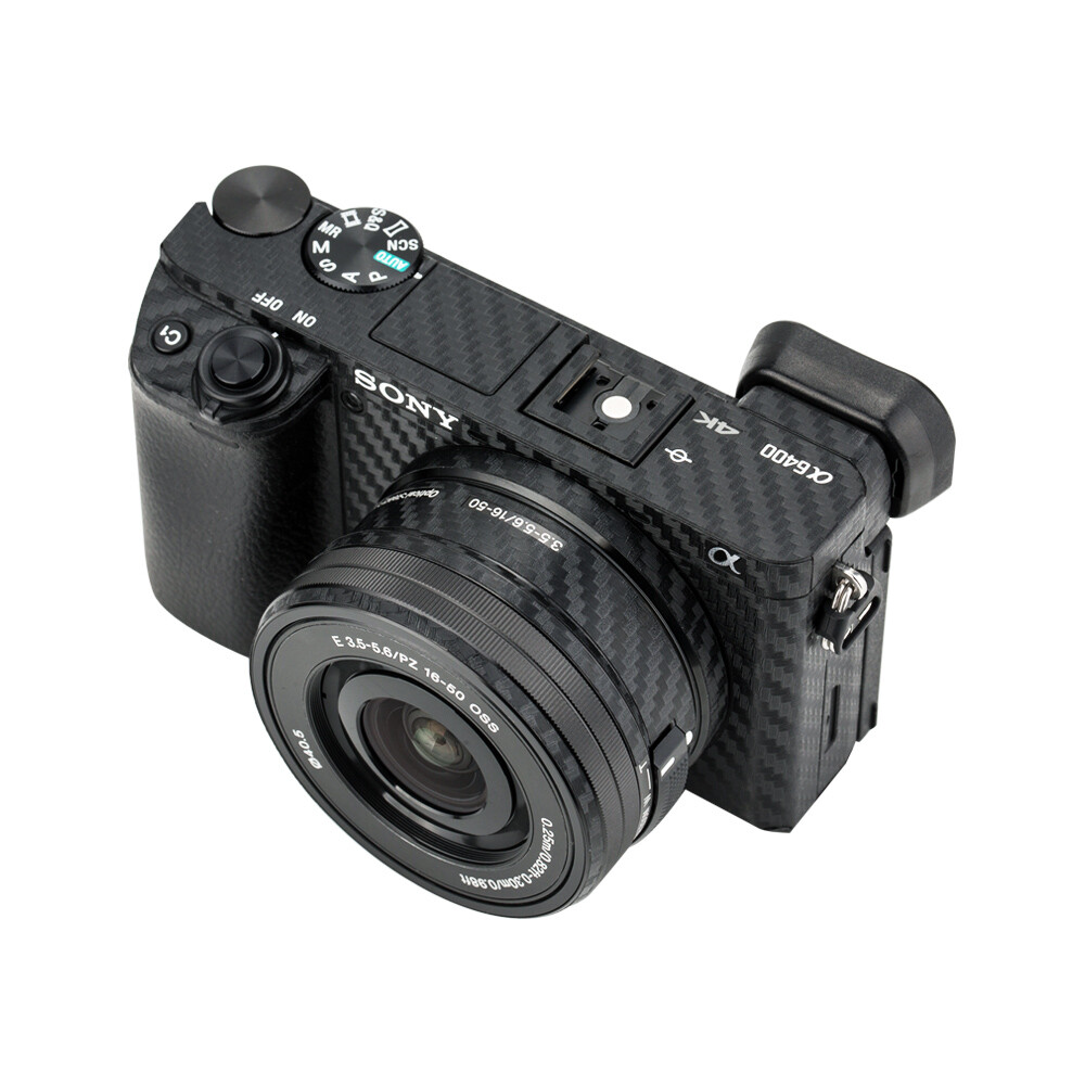 Anti-Scratch Camera Body Film Cover Protector for Sony A6400 A6300 +16-50mm Lens
