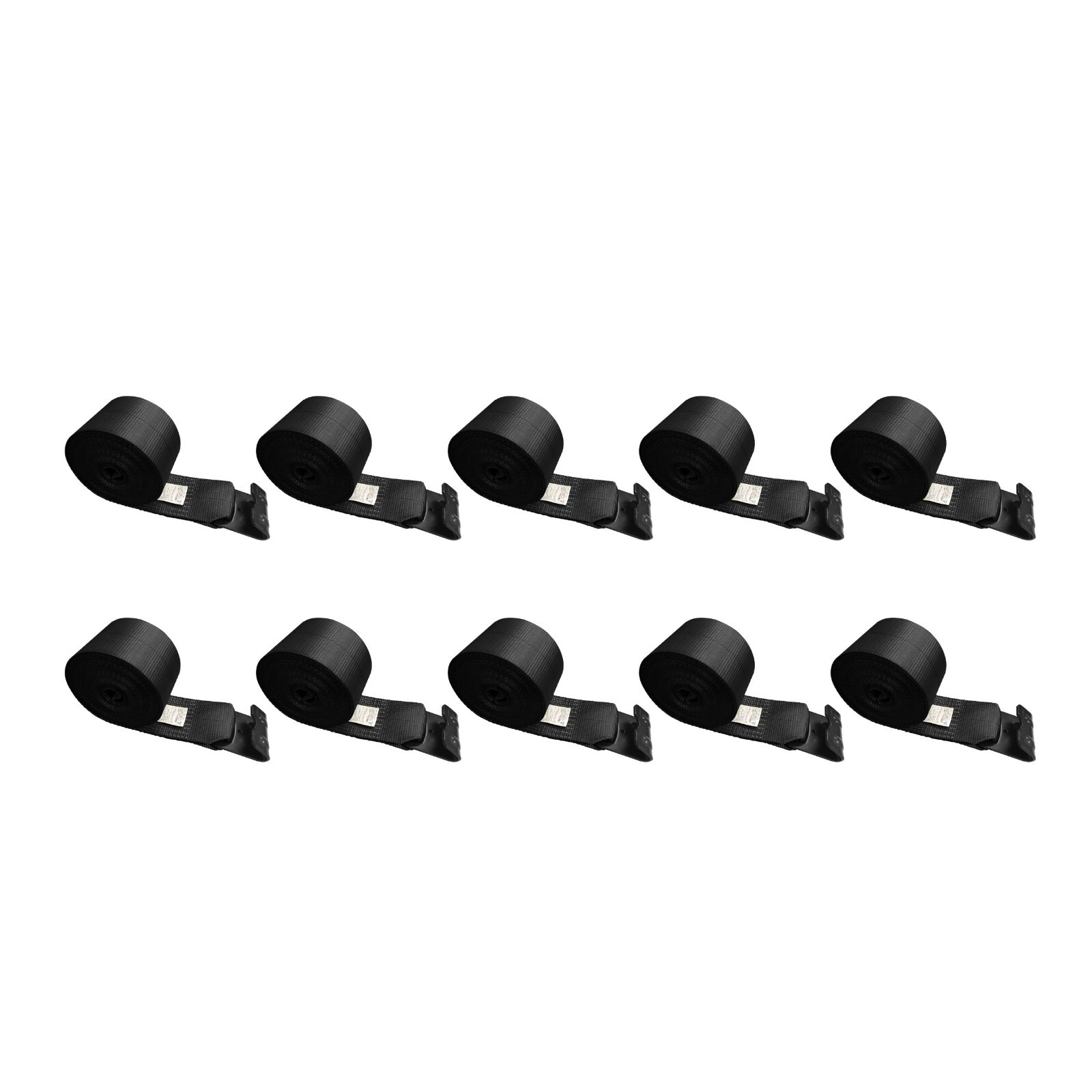 10 Pack Flatbed Truck Tie Down 4" x 30' Winch Strap w/Flat Hook WLL 5400 LBS