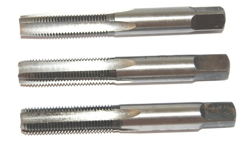 2-64 UNF HSS TAPS TAPER & SECOND & PLUG - BRITISH APEX BRAND THREADING TOOL