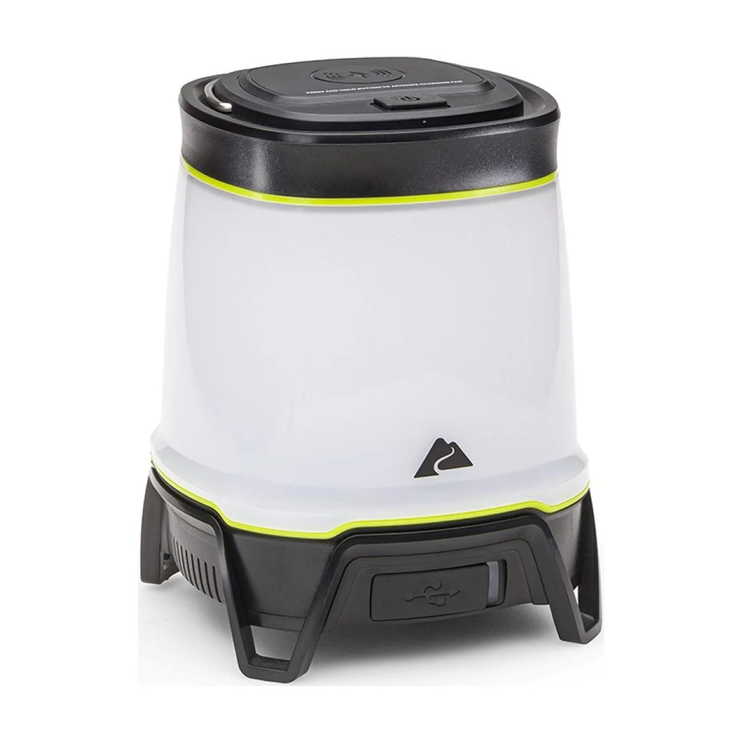 Ozark Trail 4000 Lumen Rechargeable Lantern with Wireless Charger - Green/Gray