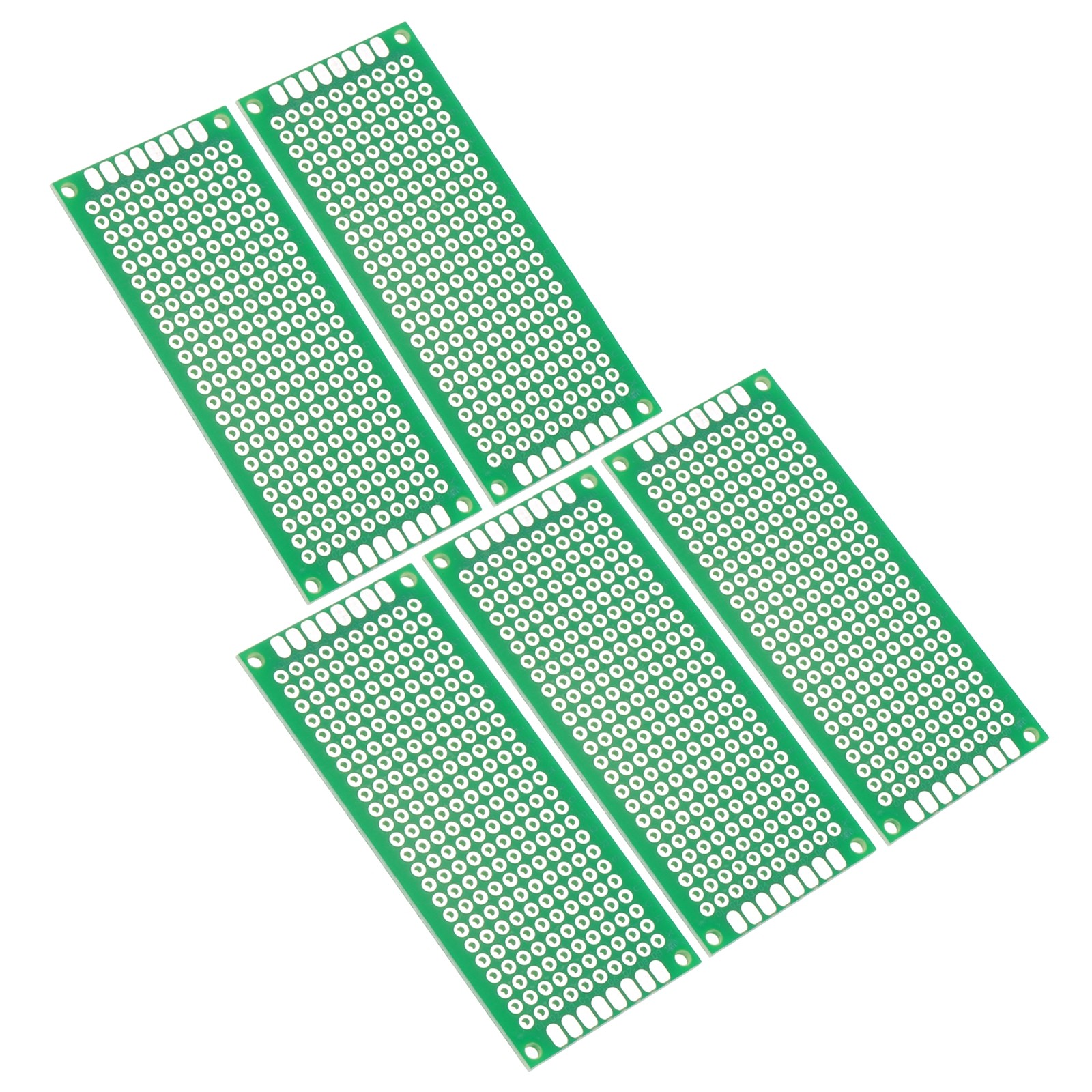 1.2" x 2.8" PCB Board Circuit 5 Pcs Single Sided Solder Boards Green