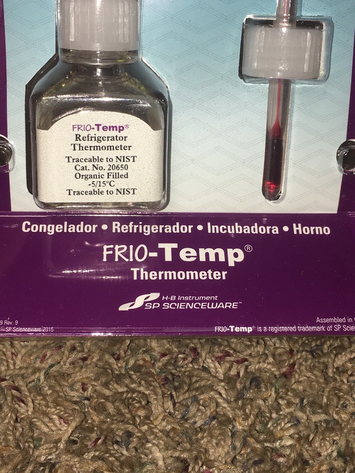 DURAC B61003-0200 Analog Refrigerator/Freezer Thermometer. 3LRC2