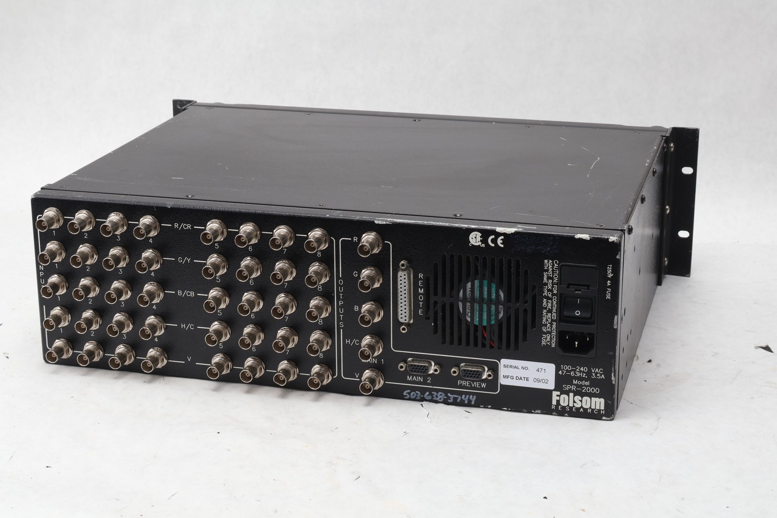 Folsom Research SPR-2000 Professional Video Processor Presentation System Unit