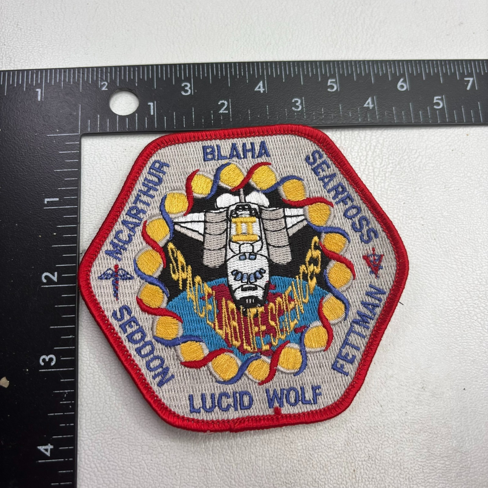 NASA Space Shuttle COLUMBIA Mission STS-58 Patch Space Lab Life Sciences 58J7
