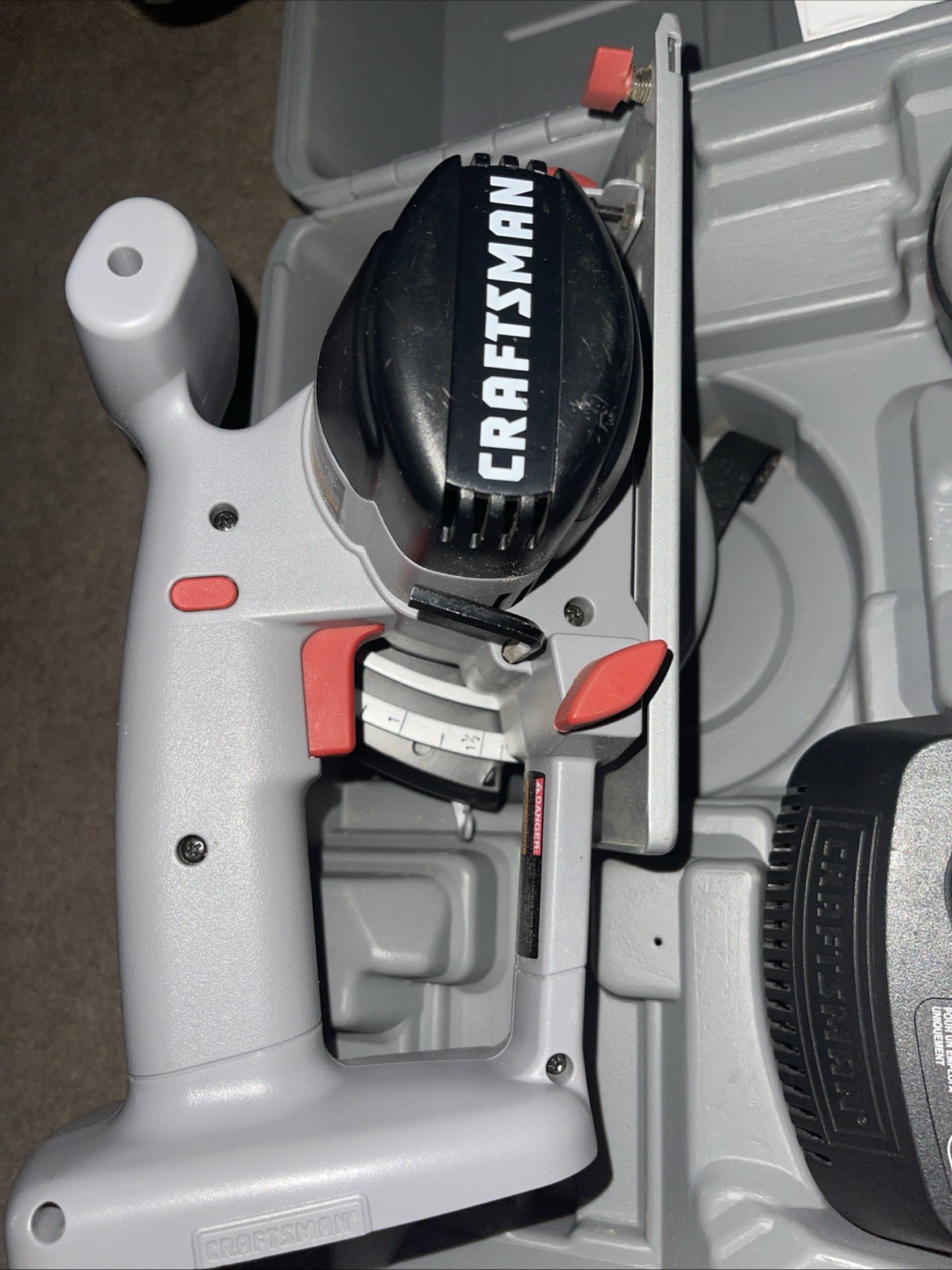 Craftsman 75th Anniversary Power Tool Set in Deep Hard Shell Case IN EUC