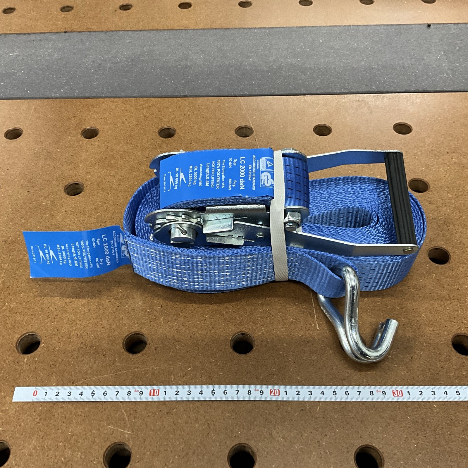 Ratchet Straps Heavy Duty 10m x 50mm Hook Fixings Tie Down