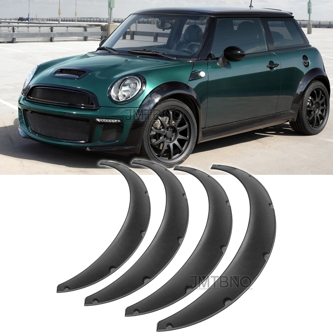 For Mini Cooper R53 R56 R58 4Pcs Car Wheel Arches Fender Flares Extra Wide Body
