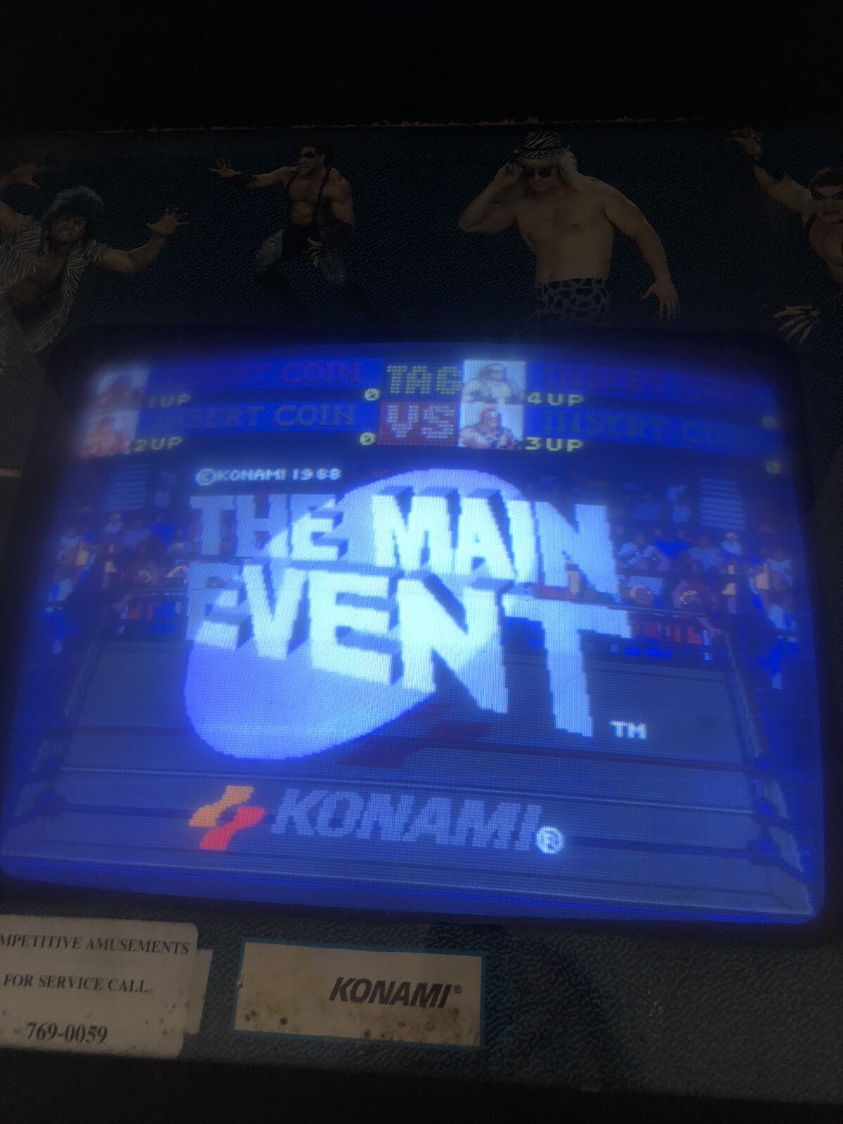 THE MAIN EVENT ARCADE MACHINE by KONAMI 1988