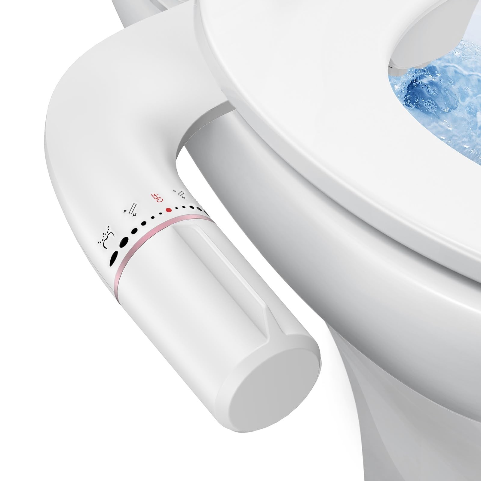 Bidet Attachment for Existing Toilet Seats, Ultra-Slim, Non Electric, Dual No...