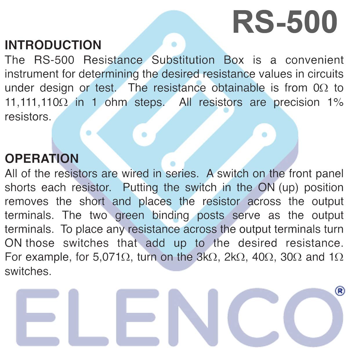 Resistance Substitution Box Precision Decade Resistor Tool