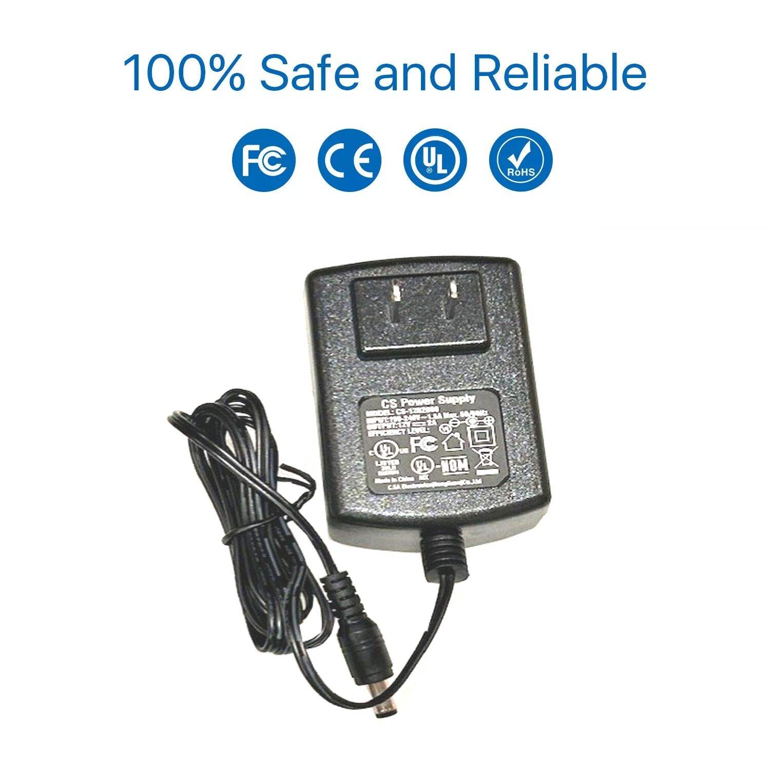 [UL List] Power Adapter for IR Security Camera 12V 2A CCTV Security DVR