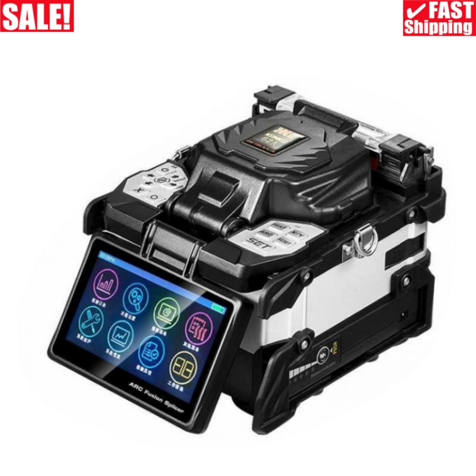 62A ARC Fusion Splicer Automatic Core Alignment for Drop Cable Fiber Pigtail