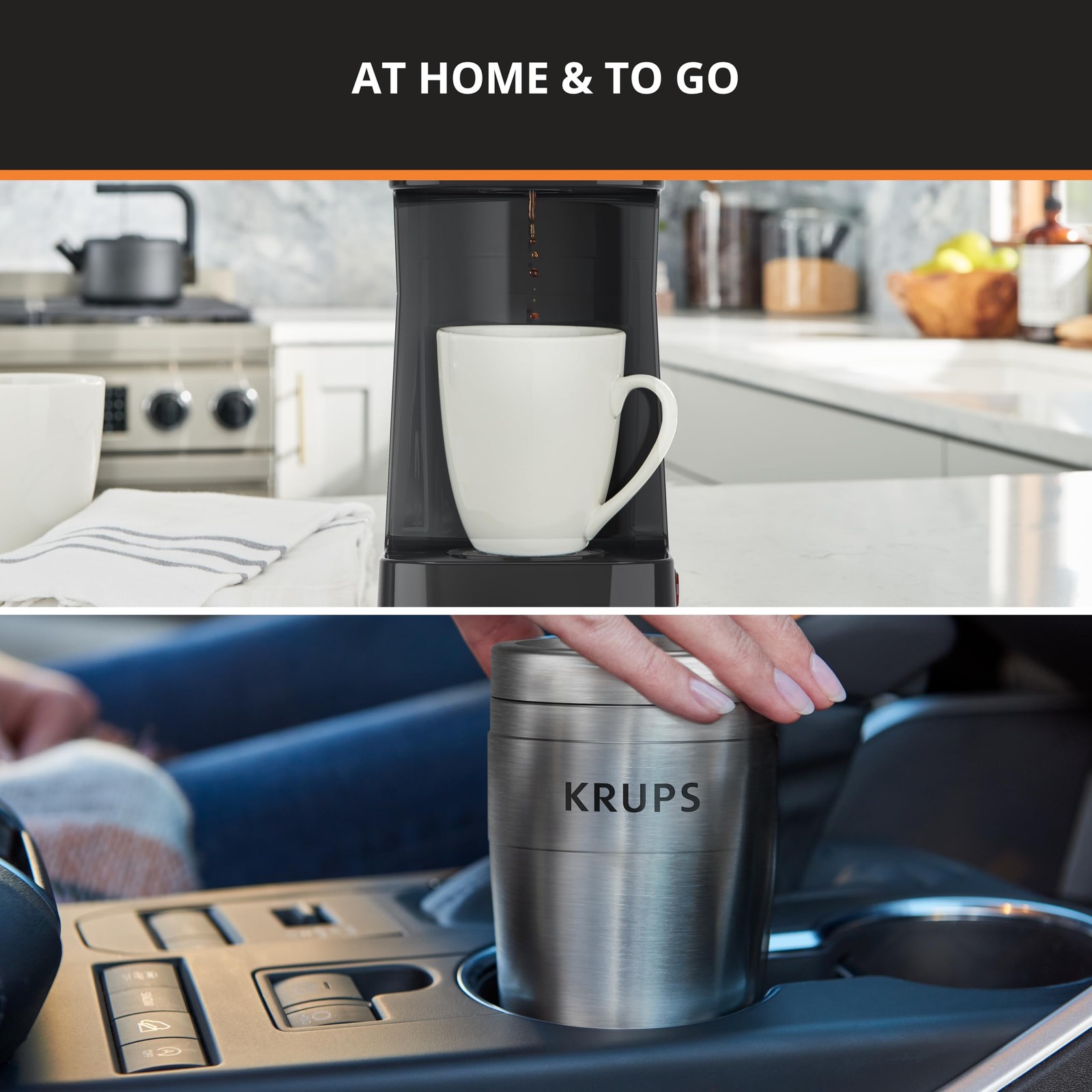 KRUPS: 2 Cup Coffee Maker, Simply Brew Stainles
