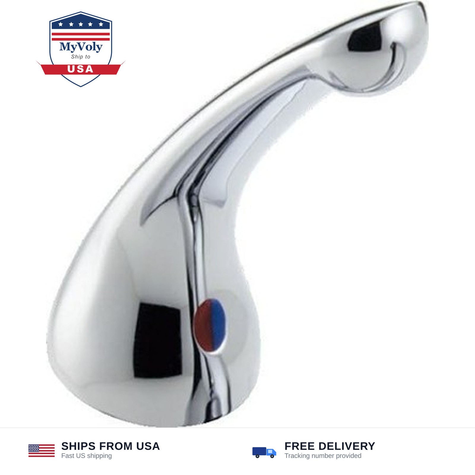 Delta Faucet RP28898 Single Lever Handle Kit With Button and Set Screw, Chrome
