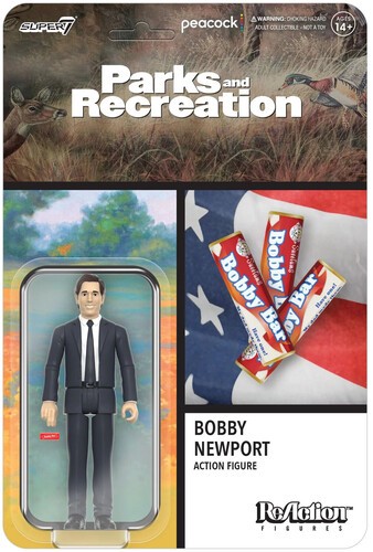 Super7 - Parks And Recreation - ReAction Wv3 - Bobby Newport [Used Very Good Toy