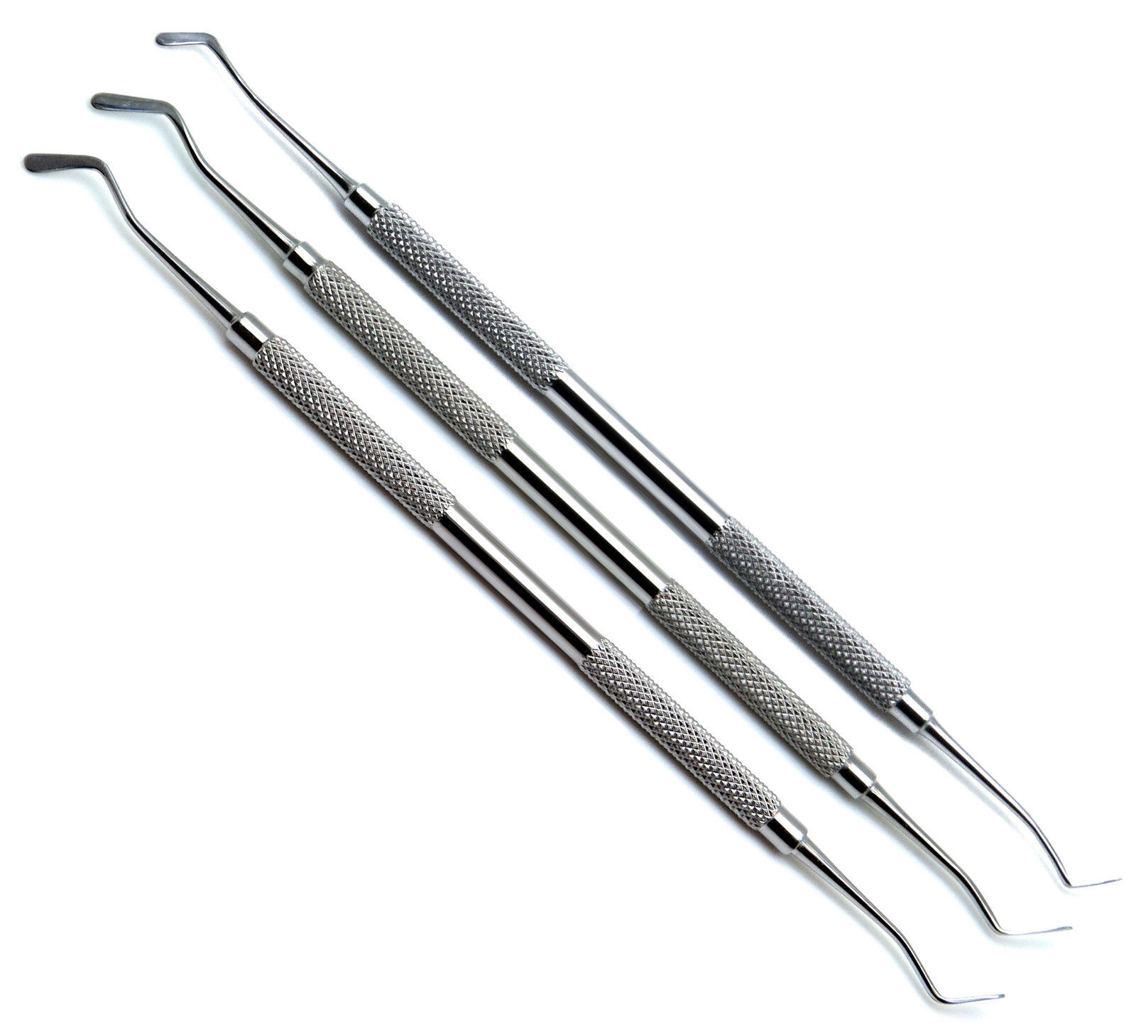 3 Pcs Dental Plastic Filling 2mm, 2.5mm, 2.9mm Restorative Instrument Double End