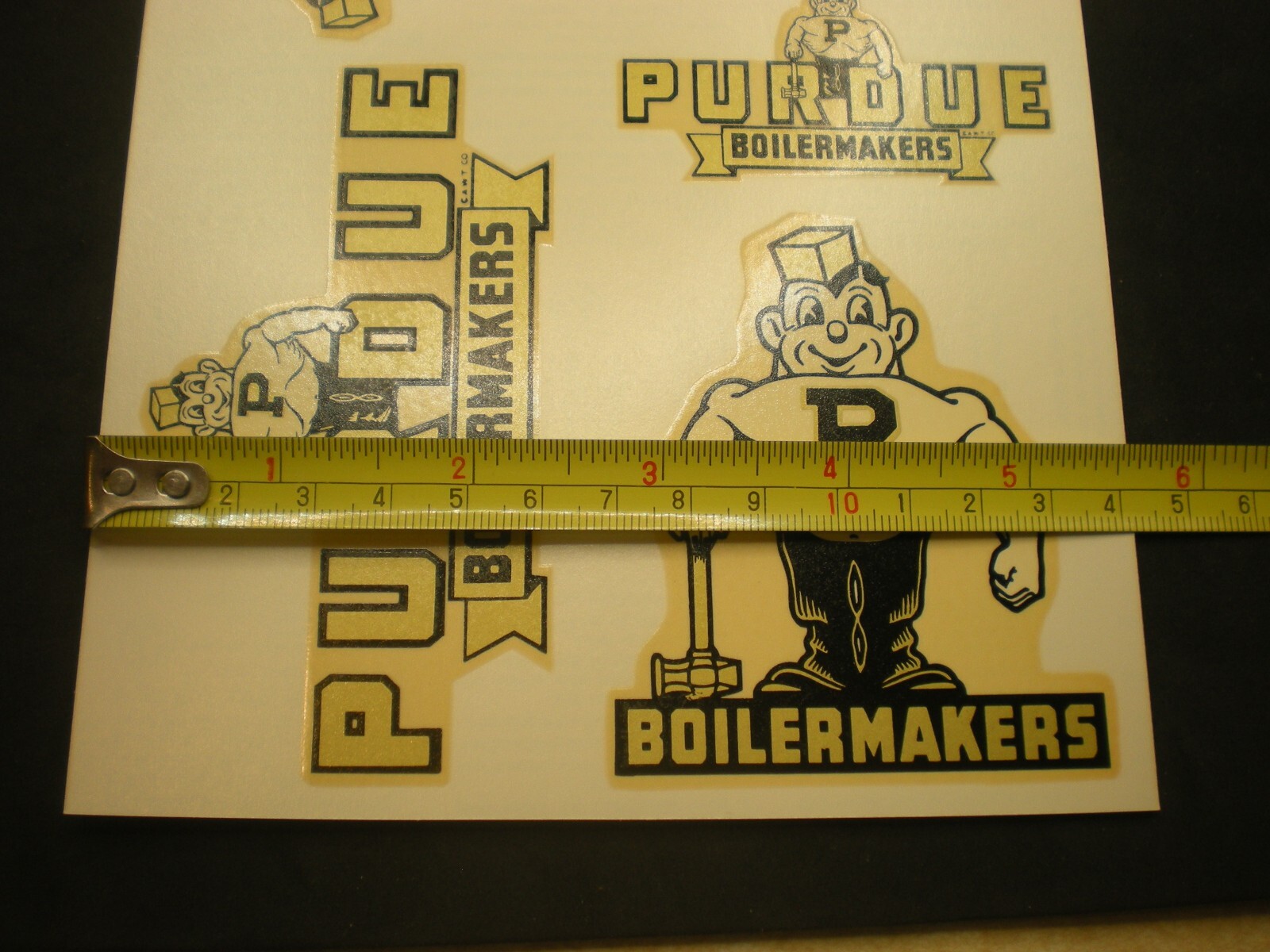 Vintage Purdue University Boilermakers Water Decal Sticker a