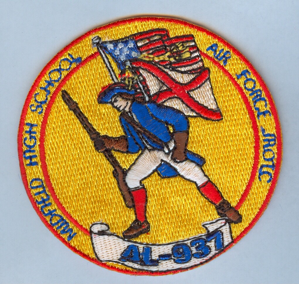 USAF JROTC SSI -  MIDFIELD HIGH SCHOOL, AL (AL-937) ... AN OLDER INSIGNIA .... X