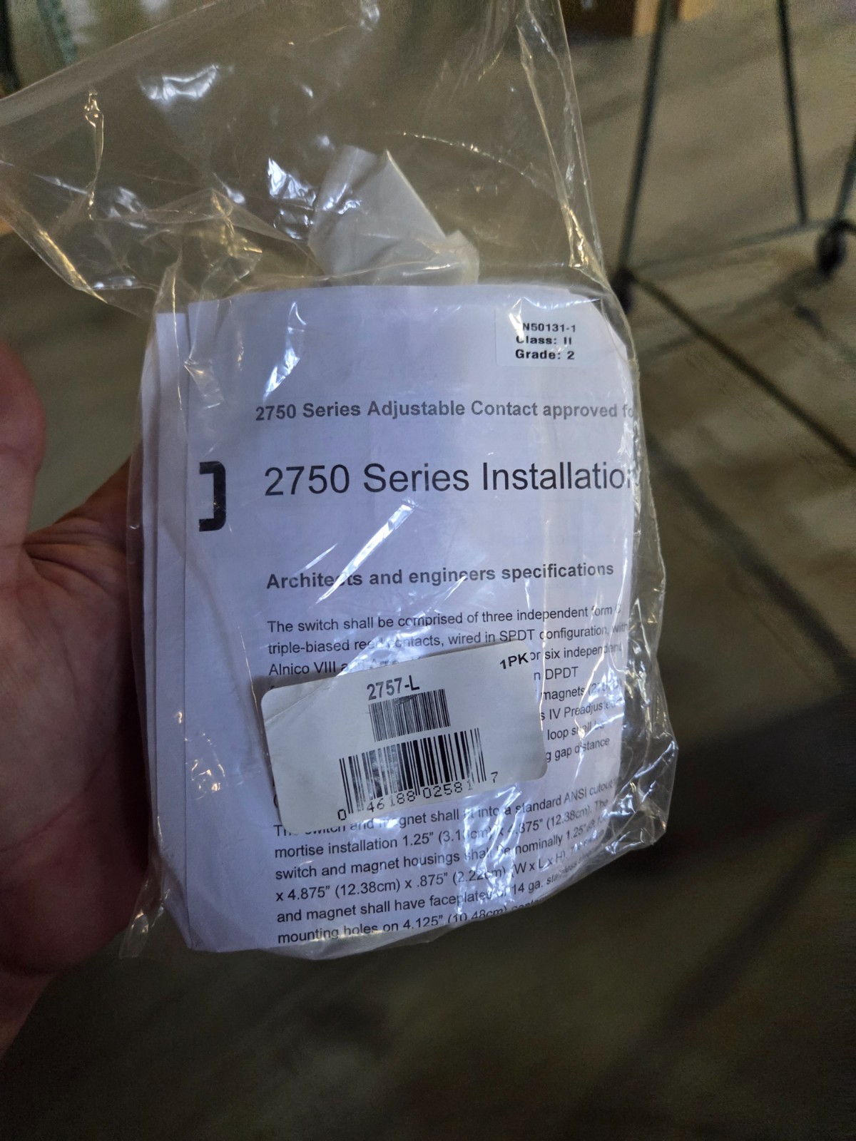 Brand New SENTROL 2757L Flush Mount DPS