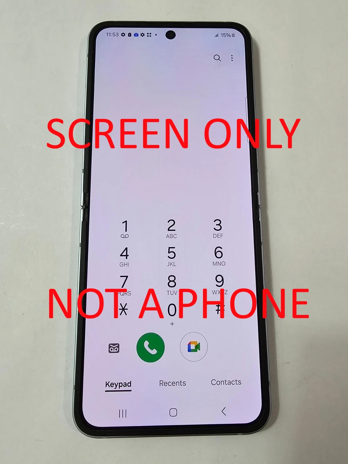 Samsung Galaxy Z Flip6 F741U Folding AMOLED Screen Blue Original OEM SCREEN BURN