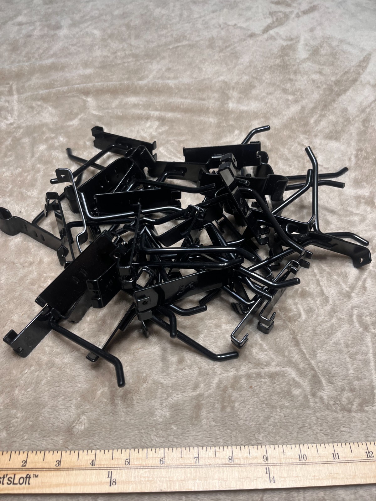 4" Gridwall Hooks - 52- Black Hooks For Gridwall or Mini Grid Cube Displays