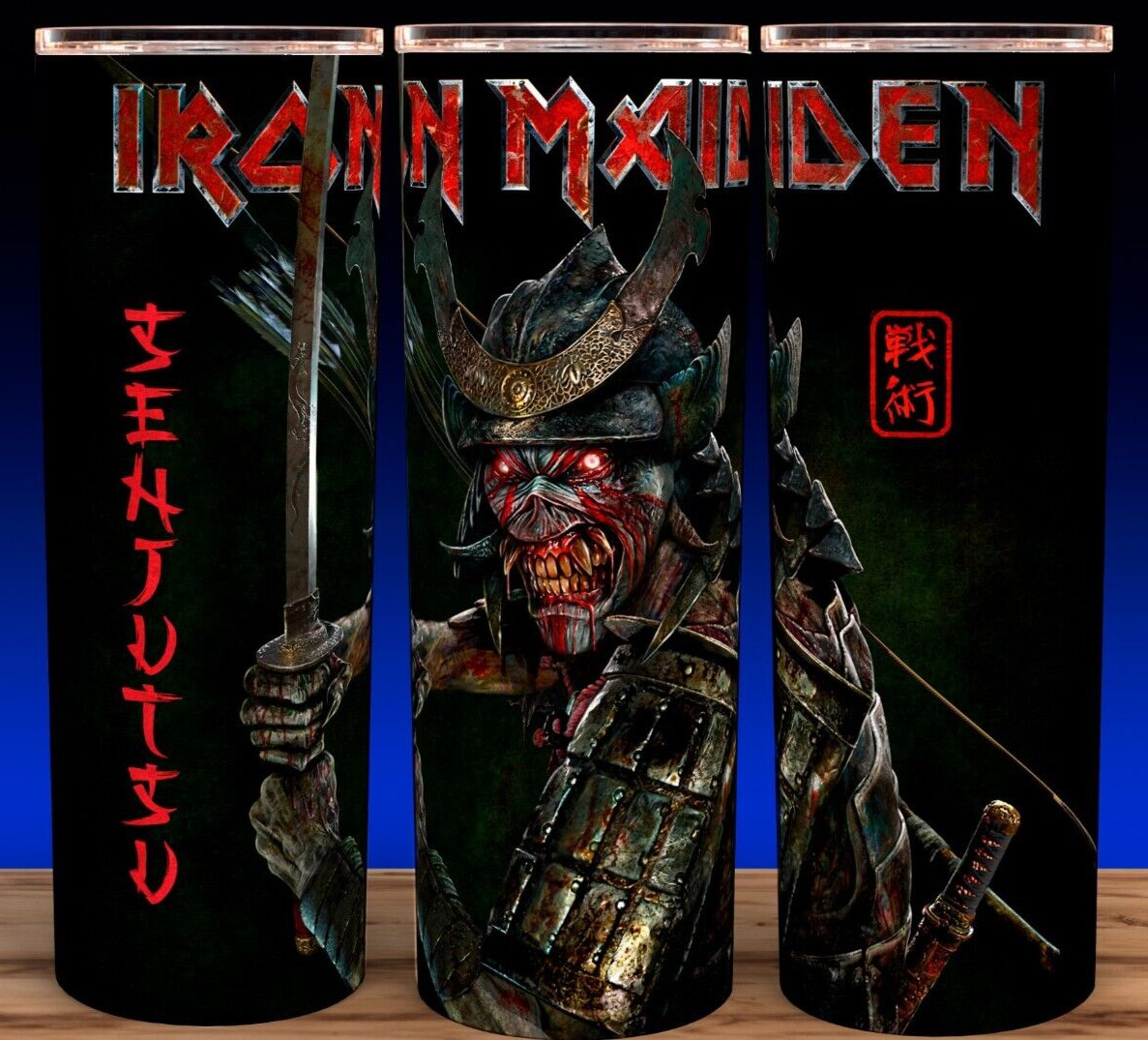 Iron Maiden Senjutsu Heavy Metal Cup Mug Tumbler 20oz