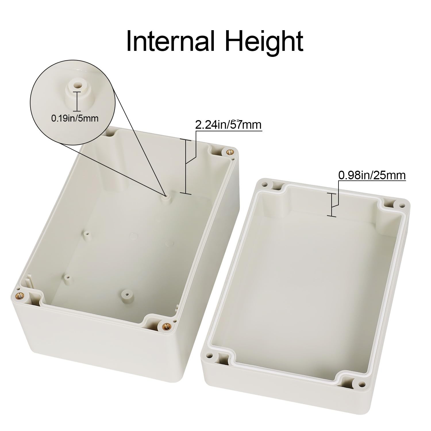 Waterproof Dustproof IP65 ABS Plastic Junction Box Universal Electric Project...