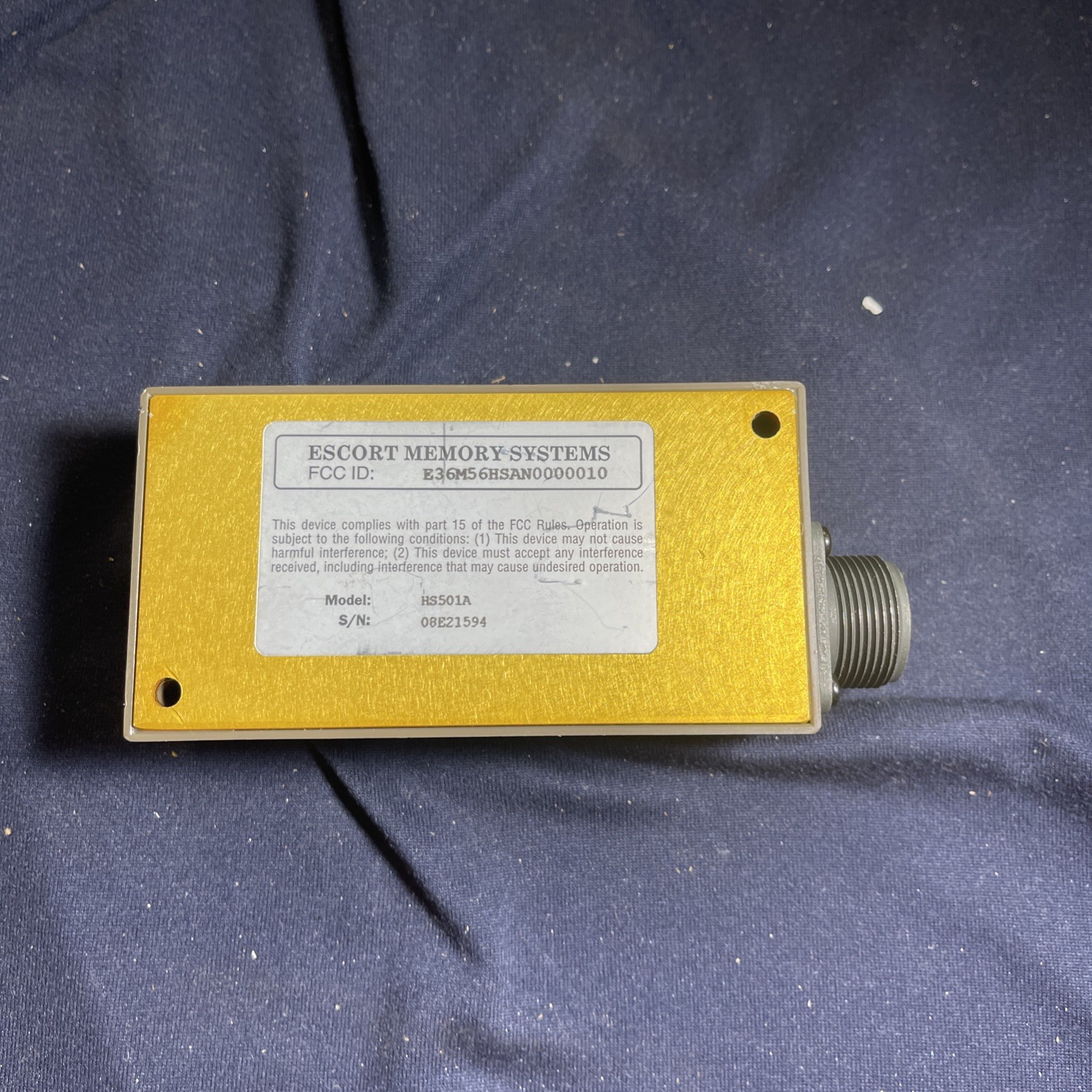Escort Memory Systems/EMS HS501A Read/Write Face-Emitting Antenna