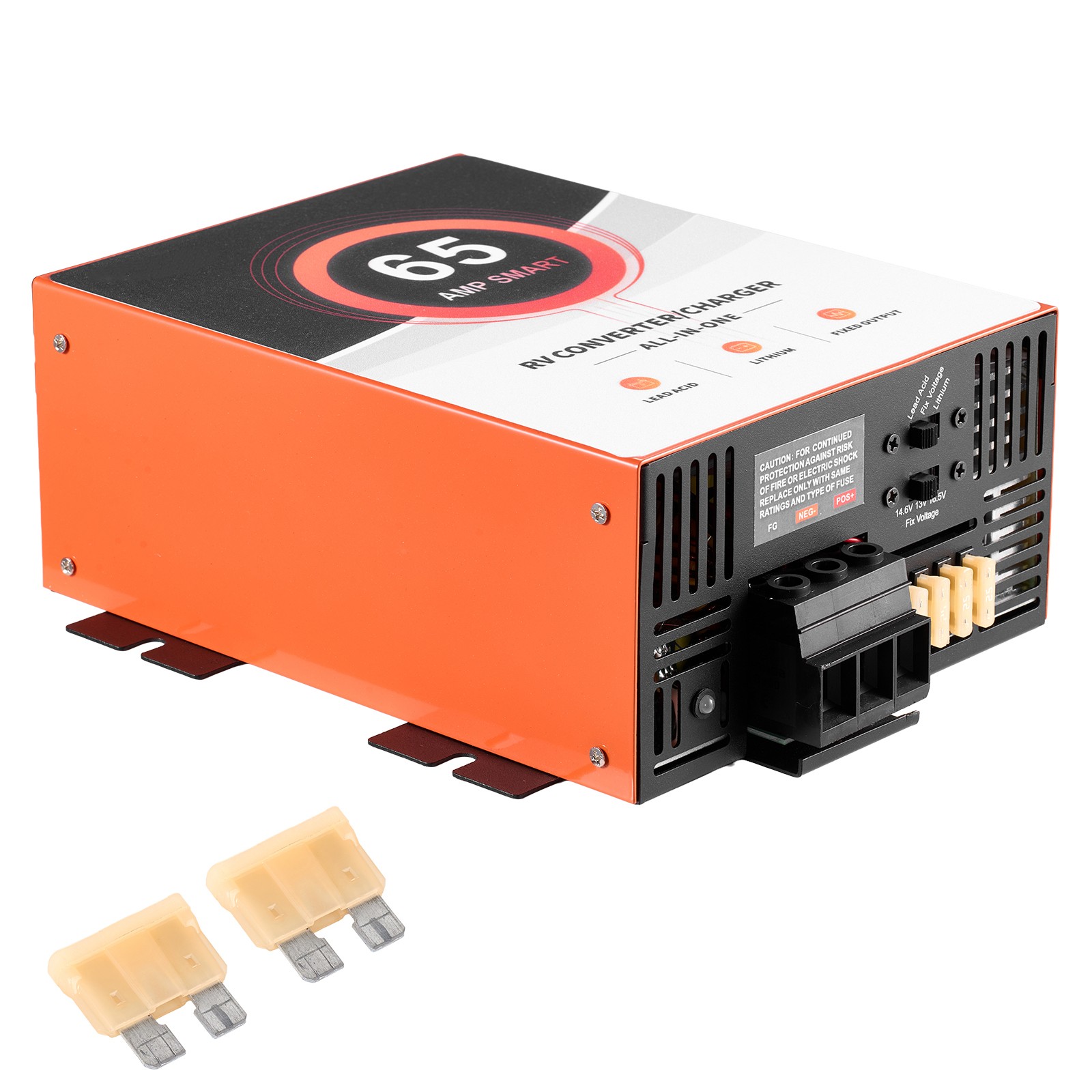 Uimoso 65 Amp RV Power Converter, 110V AC to 12V DC Battery Charger