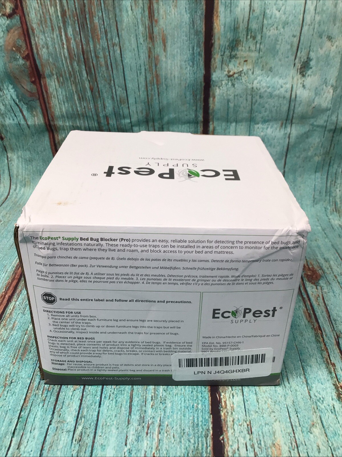 EcoPest Bed Bug Blocker Pro Eco Friendly Interceptor Traps 8-Pack