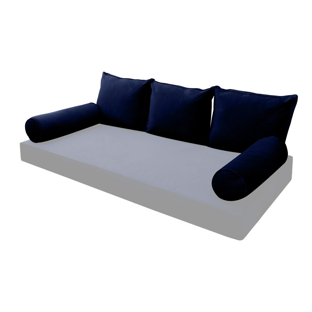 SLIPCOVER ONLY Same Pipe Twin Style V3 Velvet Indoor Daybed Bolster Pillow AD373