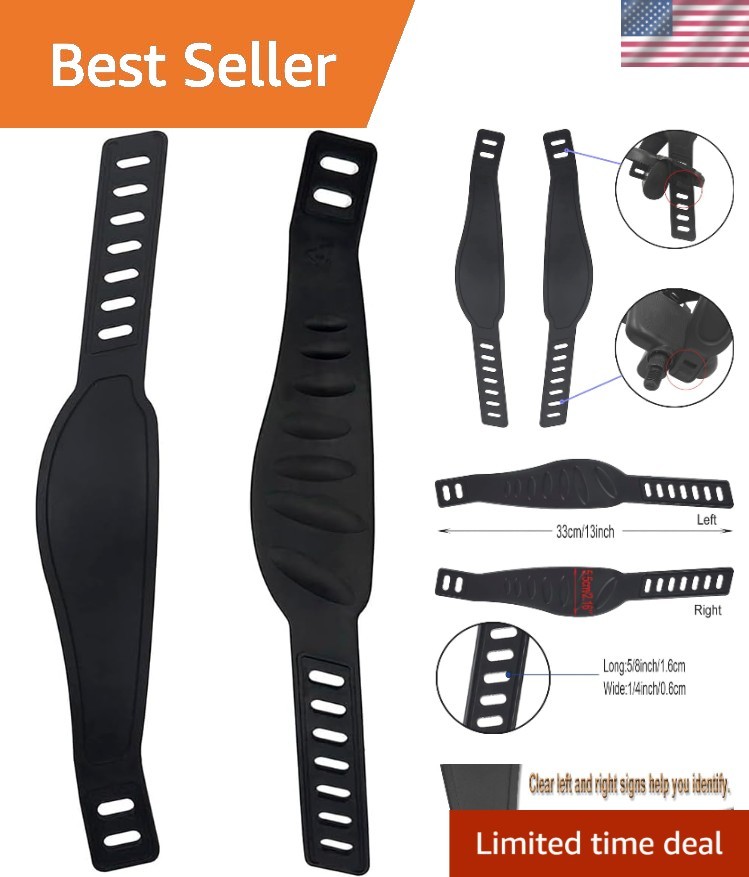 Lightweight Adjustable Bike Pedal Straps - Built for Performance & Durability