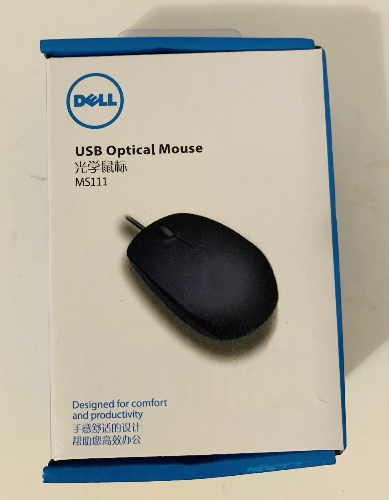 [DELL] MS111 Mouse, Black, 1000dpi, Optical, Wired